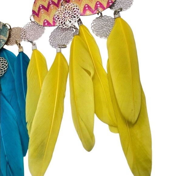 Women’s Fashion Feather Drop Earrings - Picture 4 of 6